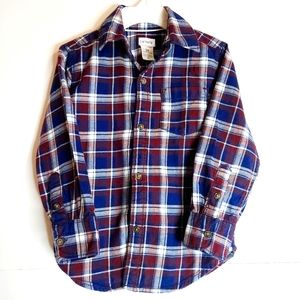 Carter's boy's long sleeve button down shirt size: 3T